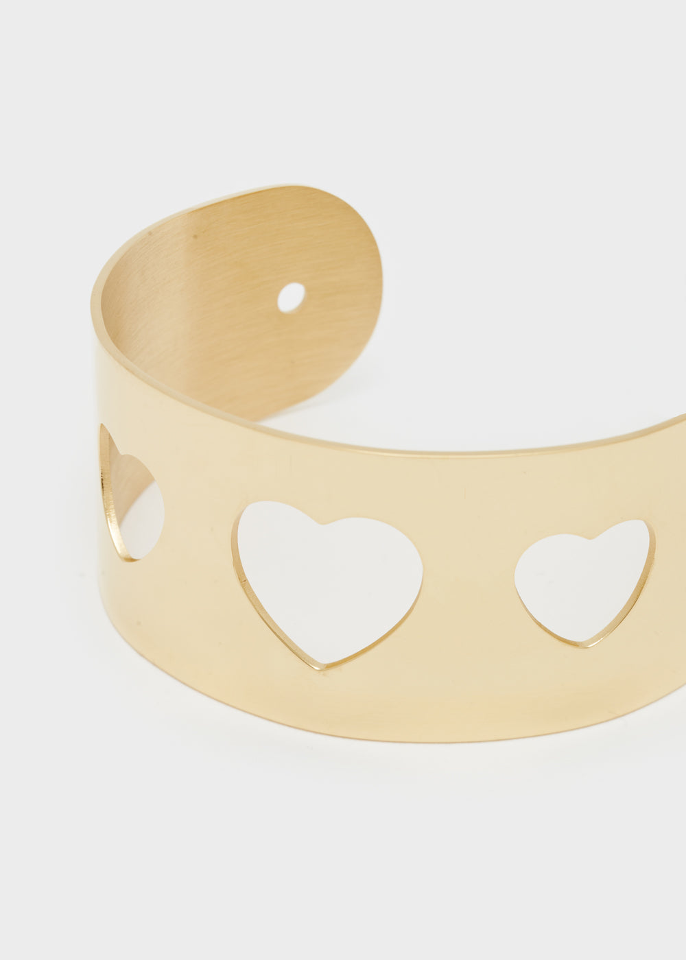 Nalí 14KT GOLD PLA. S. STEEL HEART BRACELET Promozione
