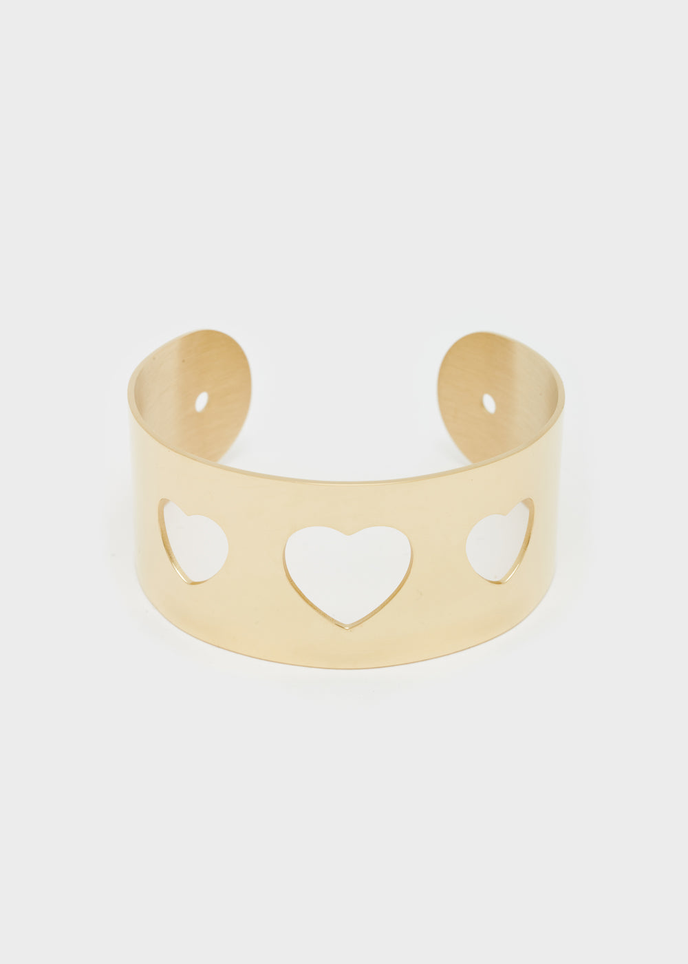 Nalí 14KT GOLD PLA. S. STEEL HEART BRACELET Promozione