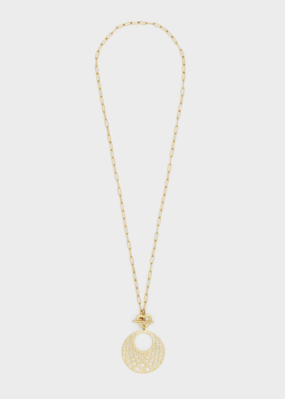 Nalí 14KT GOLD PLA. S. STEEL DRILLED NECKLACE Negozi Online