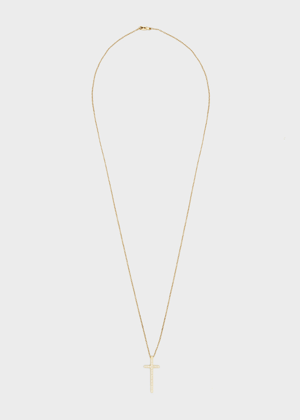 Nalí 14KT GOLD PLA. S. STEEL CROSS NECKLACE Acquista Ora