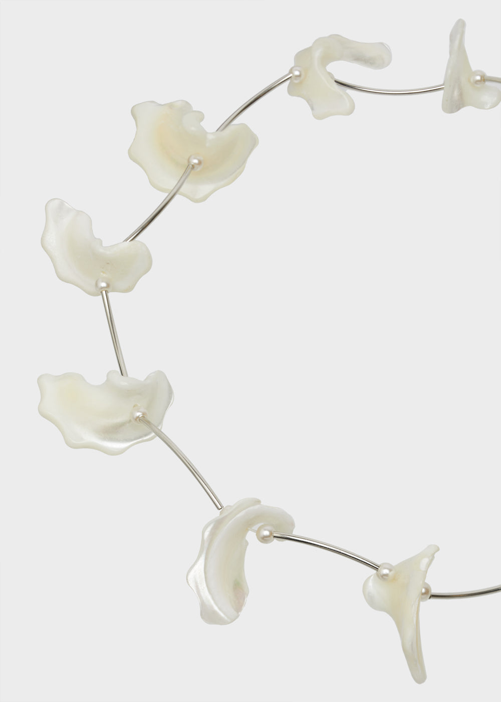 Nalí SILVER NECKLACE W/ WHITE SHELLS Shopping Online