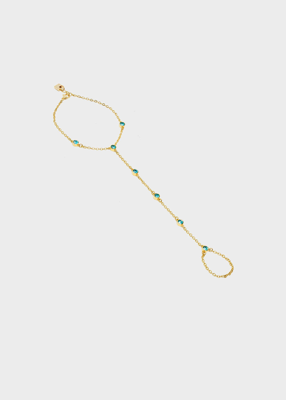 Nalí GOLD BRACELET RING WITH STONES Convenienza