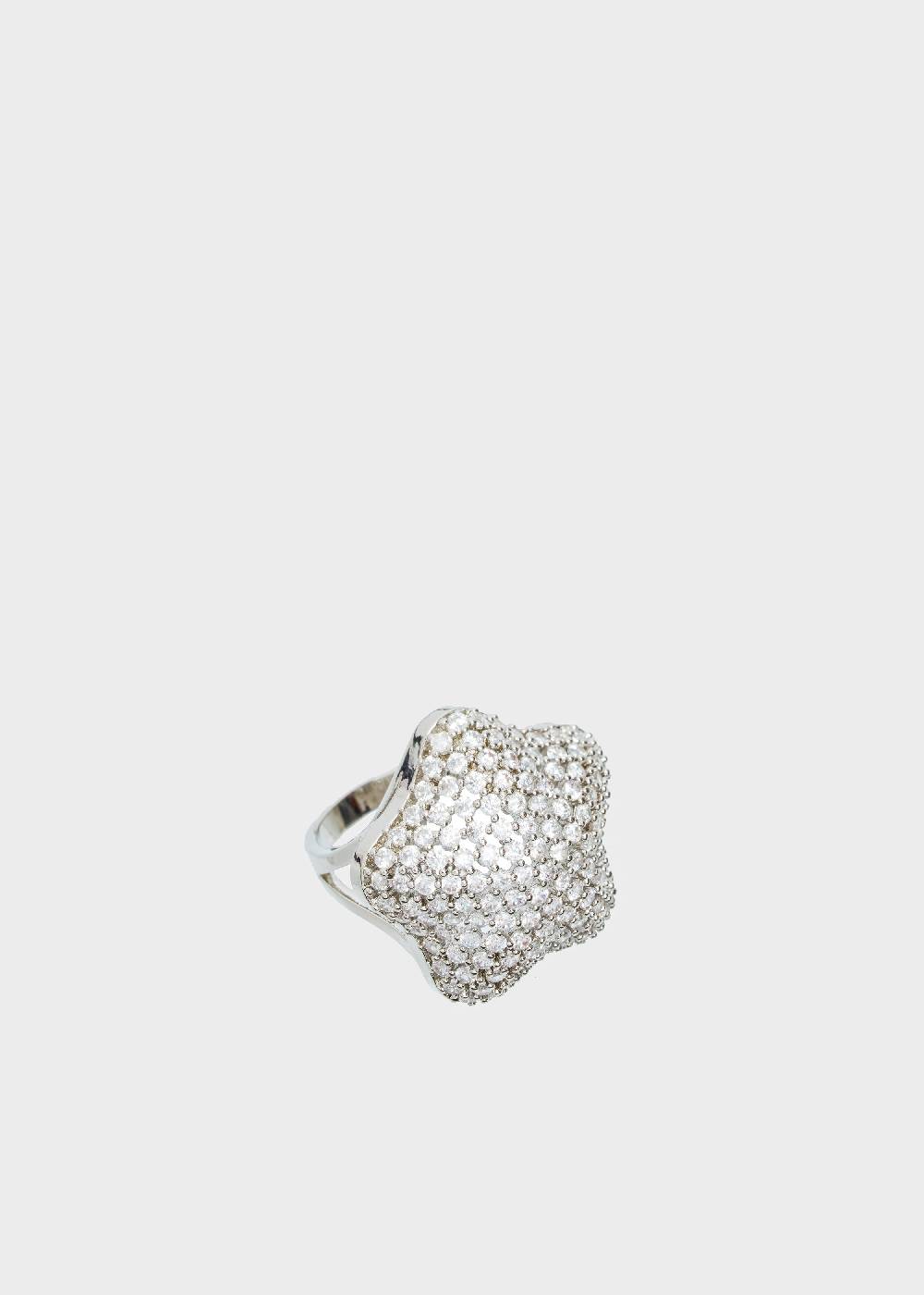 Nalí MABEL STAR RING W/ ZIRCONS IN SILVER