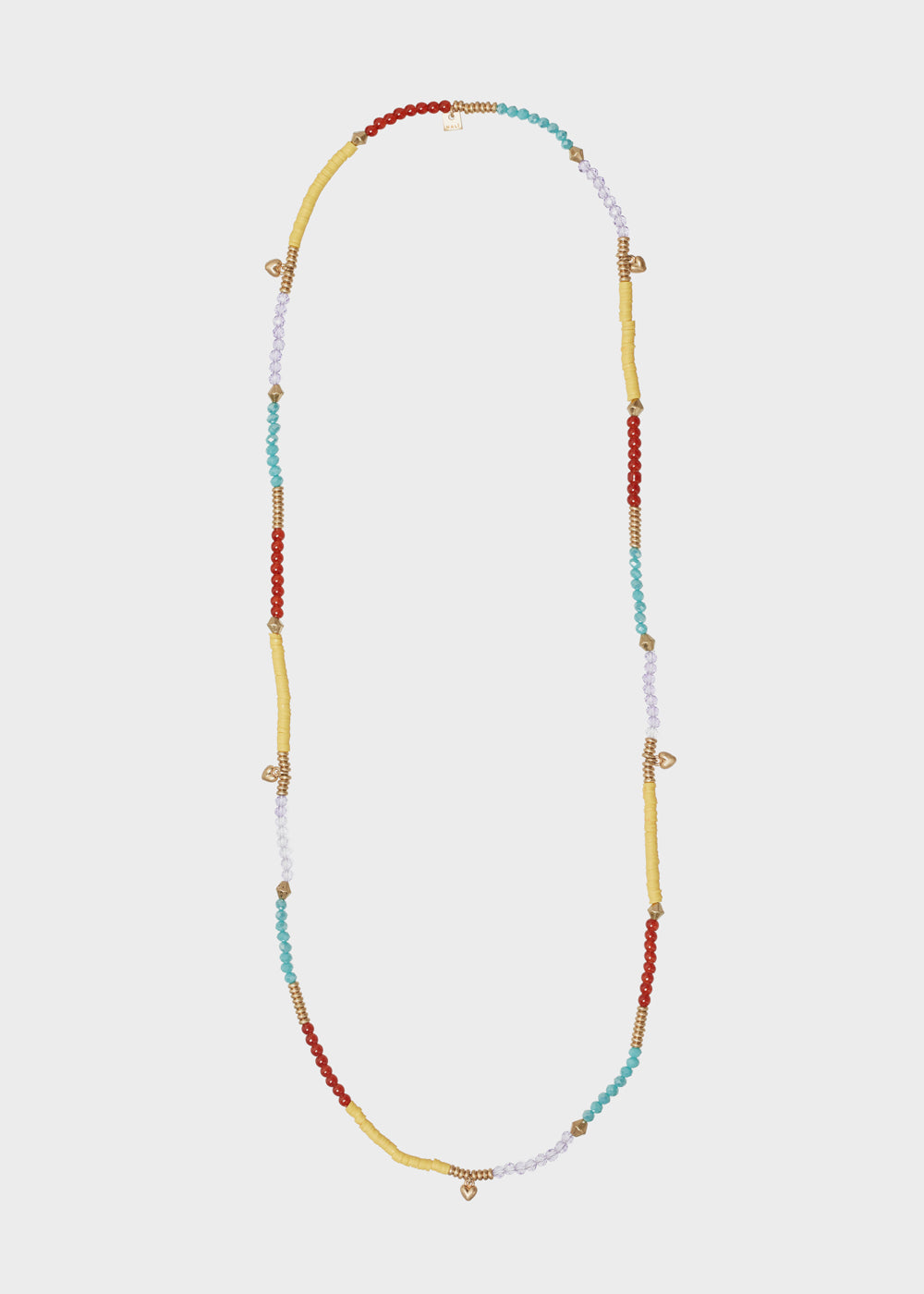 Nalí ERYS LONG NECKLACE MULTICOLOR BEADS HEARTS CHARMS Online