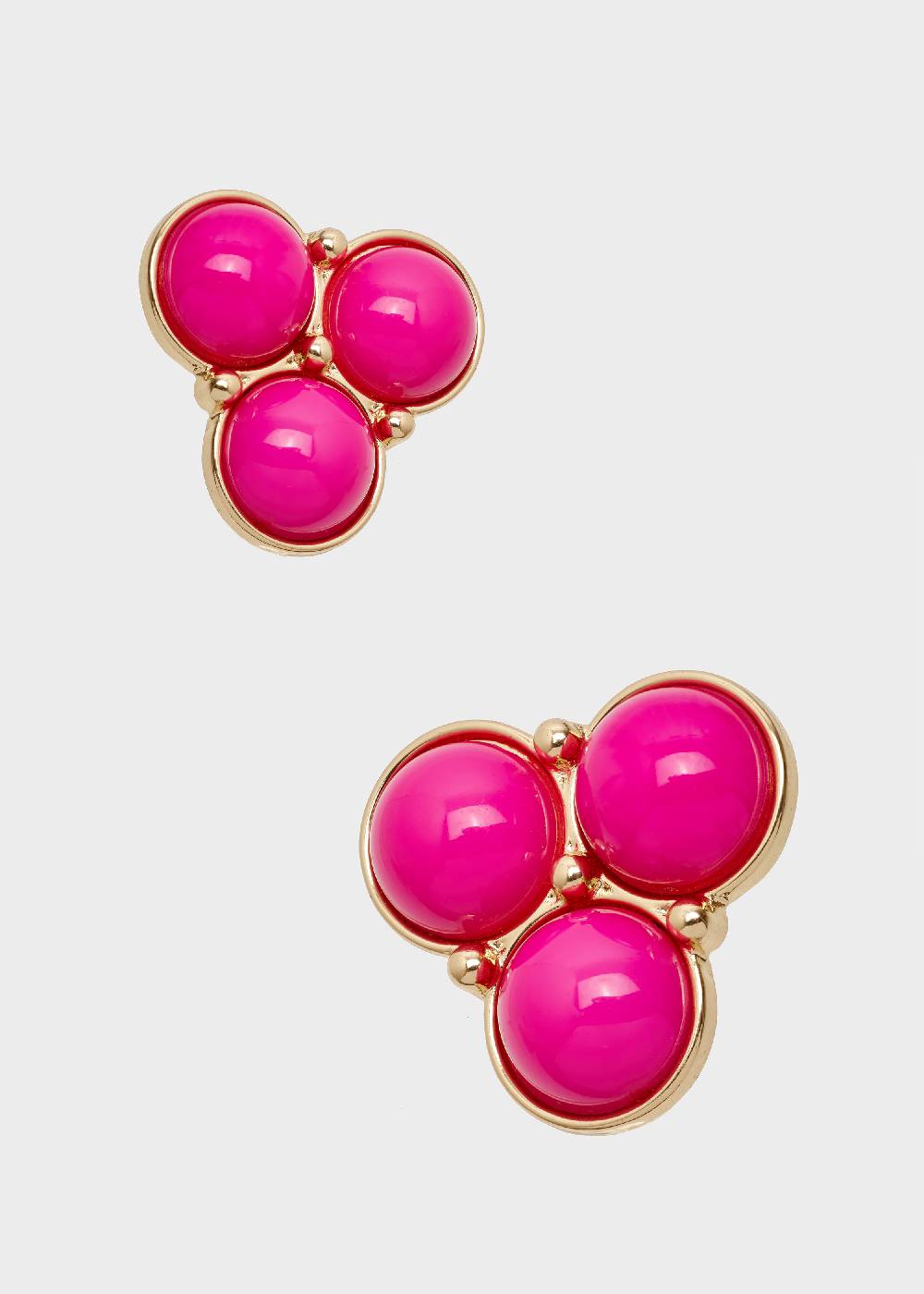 Nalí LIPA EARRINGS IN FUSHIA RESIN AND GOLD Hotsell
