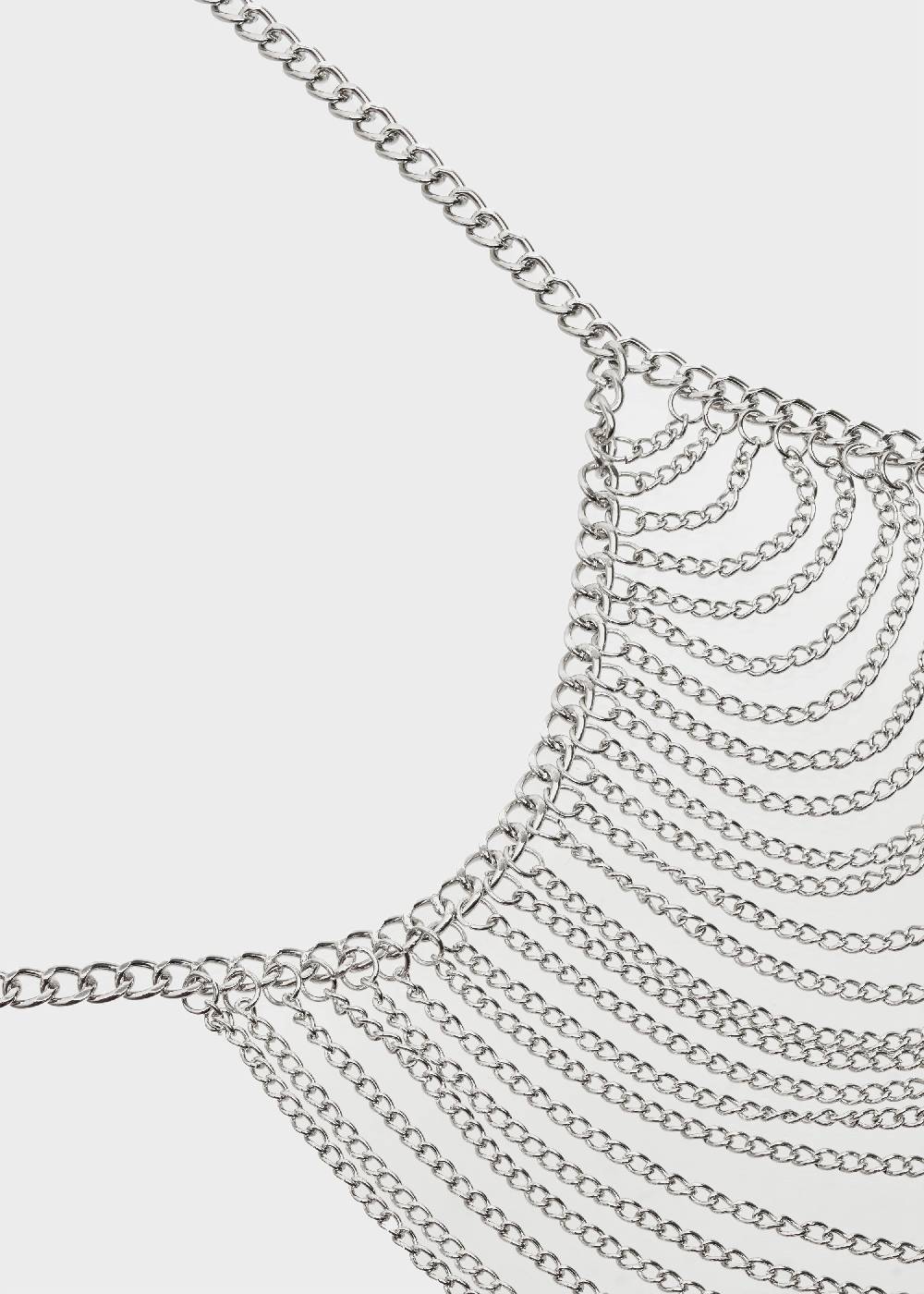 Nalí CHAIN TOP IN SILVER Italia