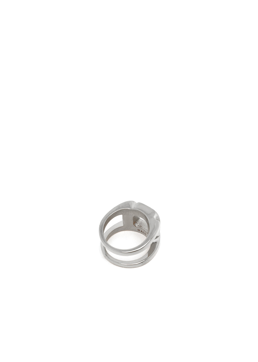 Nalí SILVER CHAIN RING Nuovo