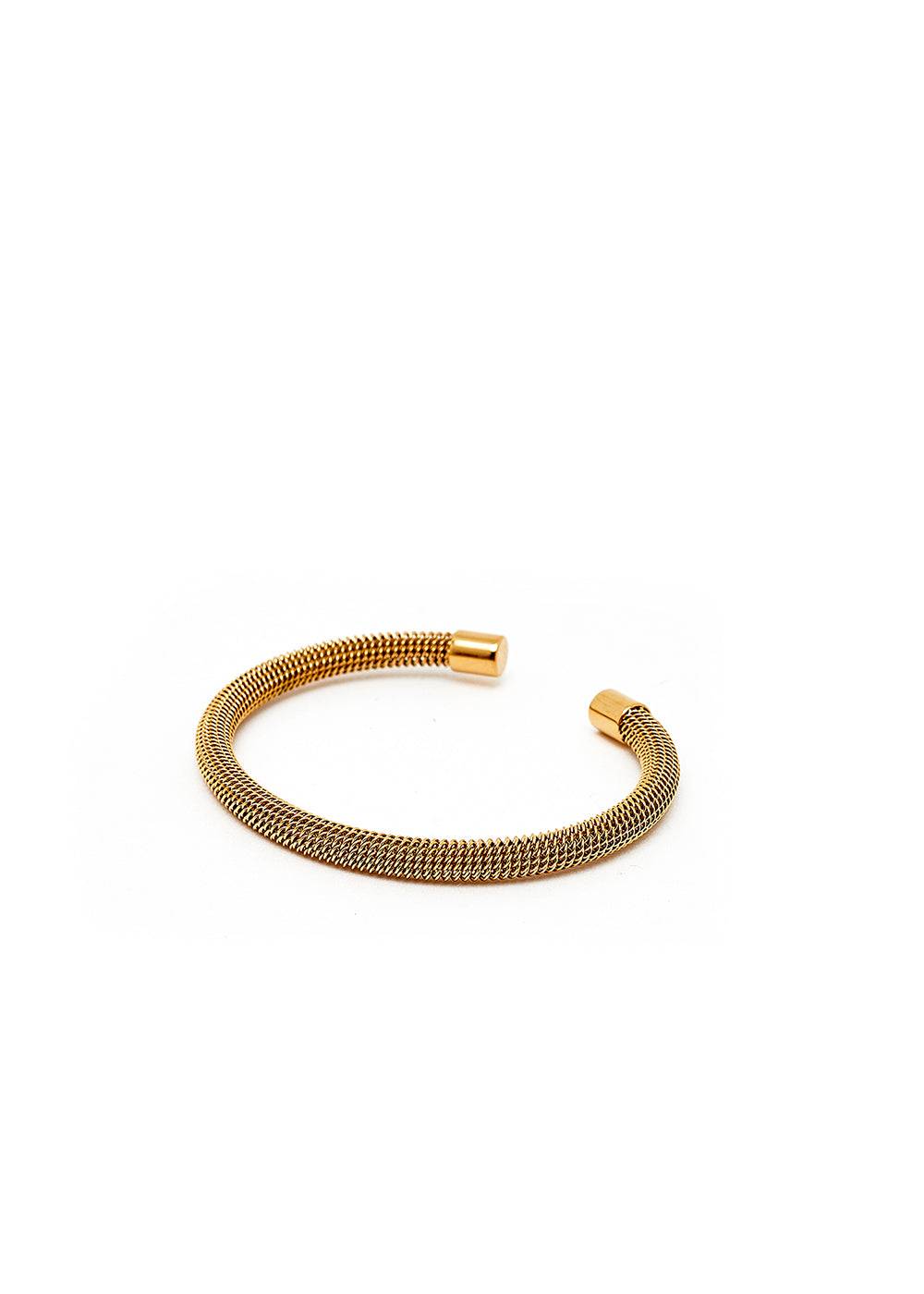 Nalí GOLD TUBULAR OPEN BANGLE Acquista Ora
