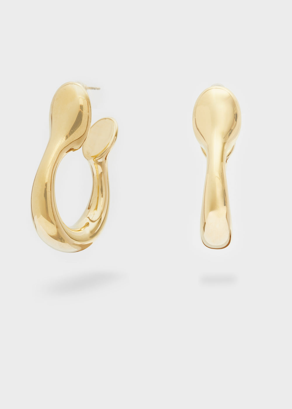 Nalí 14KT GOLD PLAT. S.STEEL HOOP EARRINGS Online