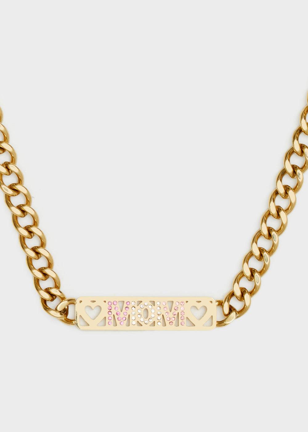 Nalí 14KT GOLD PLA. S. STEEL MOM NECKLACE Sconto