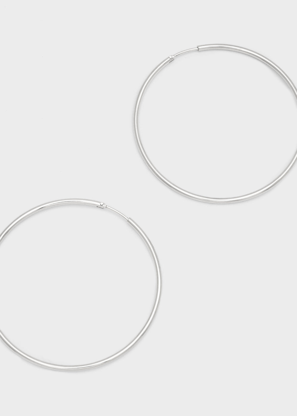 Nalí LILA SILVER MEDIUM HOOP EARRINGS S.STEEL Outlet