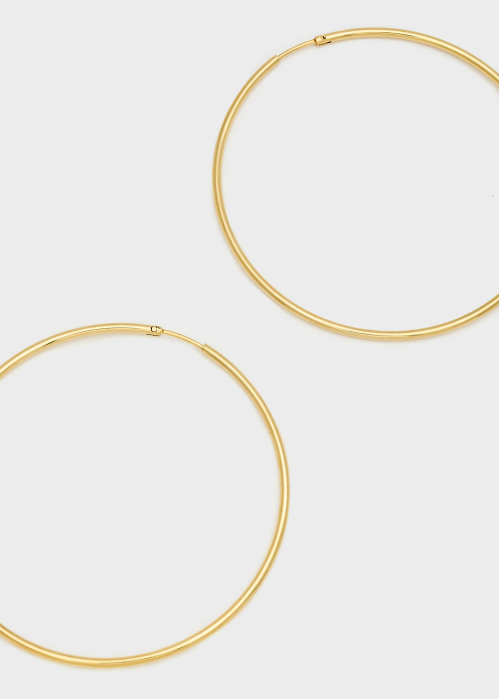 Nalí LILA GOLD BIG HOOP EARRINGS S.STEEL In Vendita