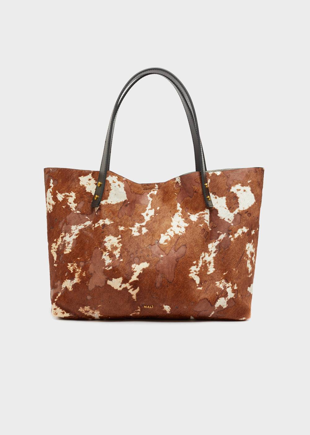Nalí DESIRE TOTE BAG IN REAL LEATHER COW Vendita Calda