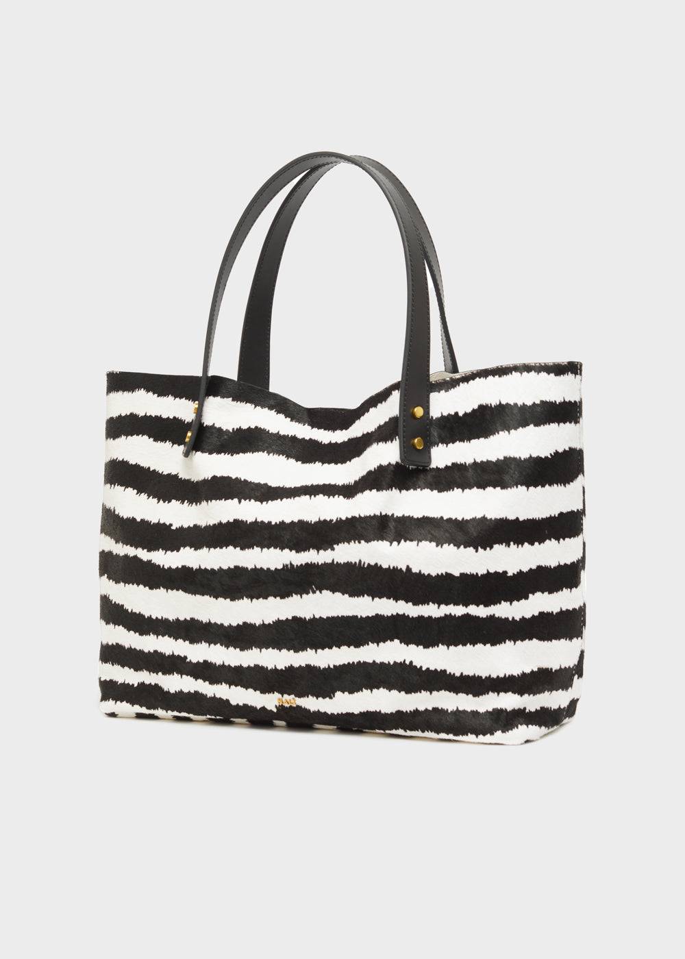 Nalí DESIRE TOTE BAG IN REAL LEATHER ZEBRA Vendita Economica