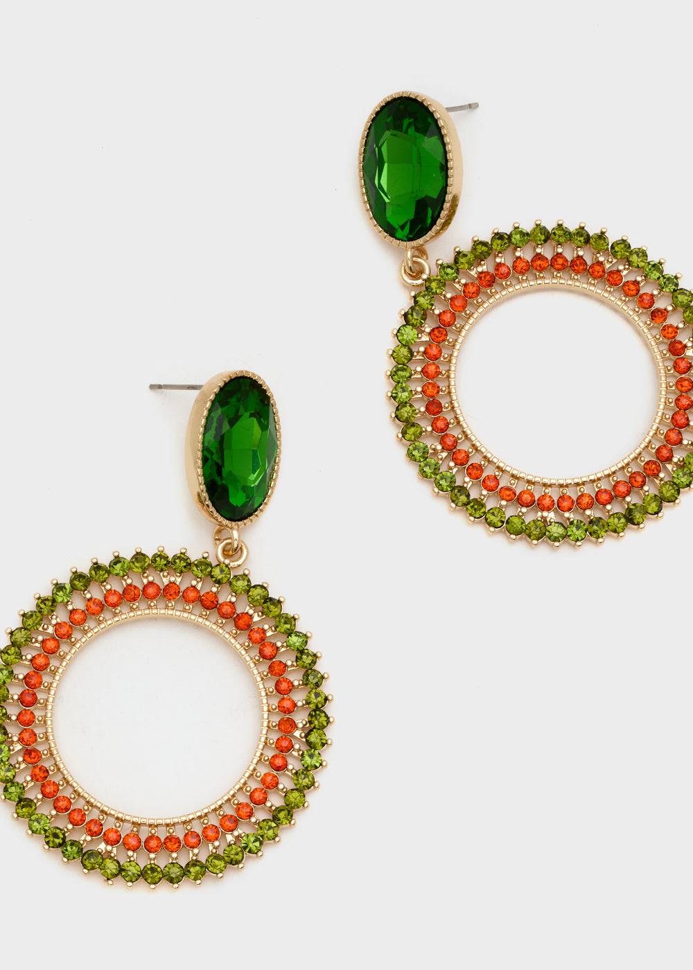 Nalí SILVY PENDANT EARRINGS W/ STONES + COLORS In Saldo