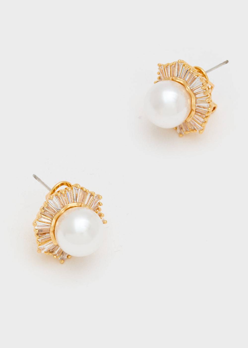 Nalí PATRIZIA CLIP+PIN EARRINGS W/ PEARL + COLORS Nuova