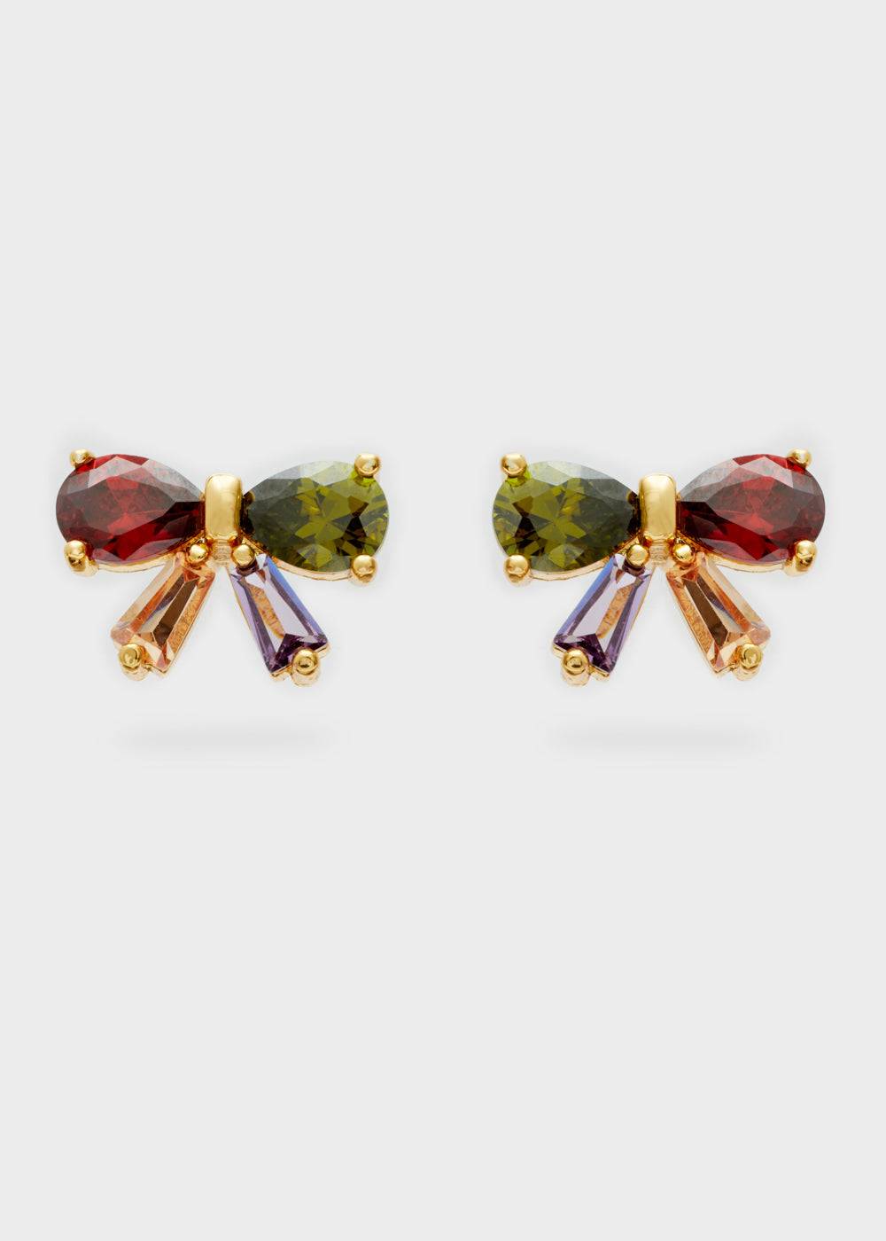 Nalí BOW LOBE EARRINGS ZIRCONS + COLORS Italia