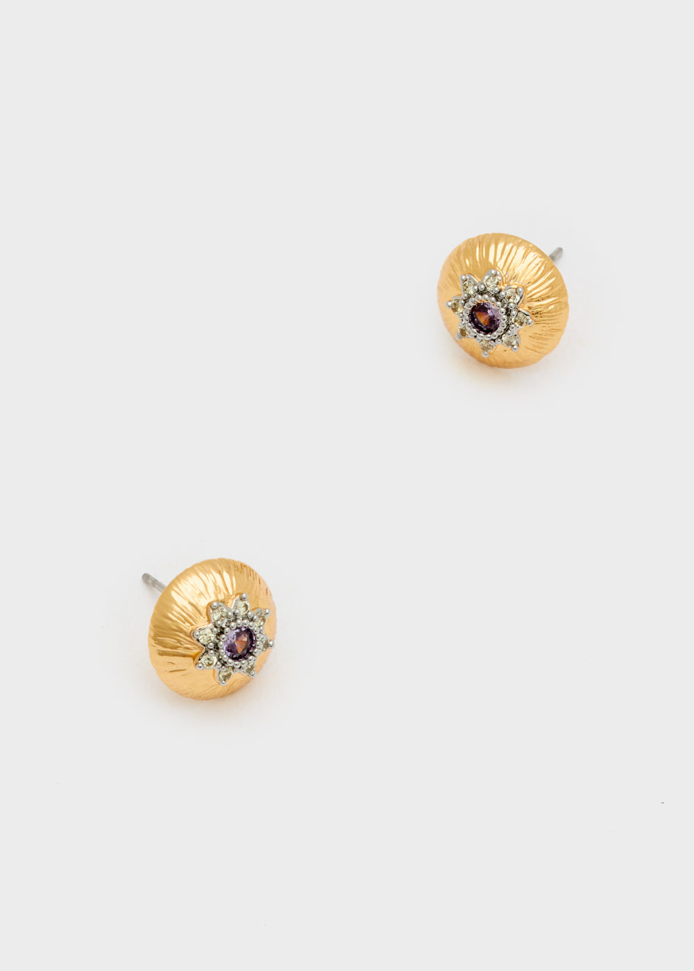 Nalí OLGA LOBE EARRINGS FUCHSIA ZIRCON + COLORS 2025