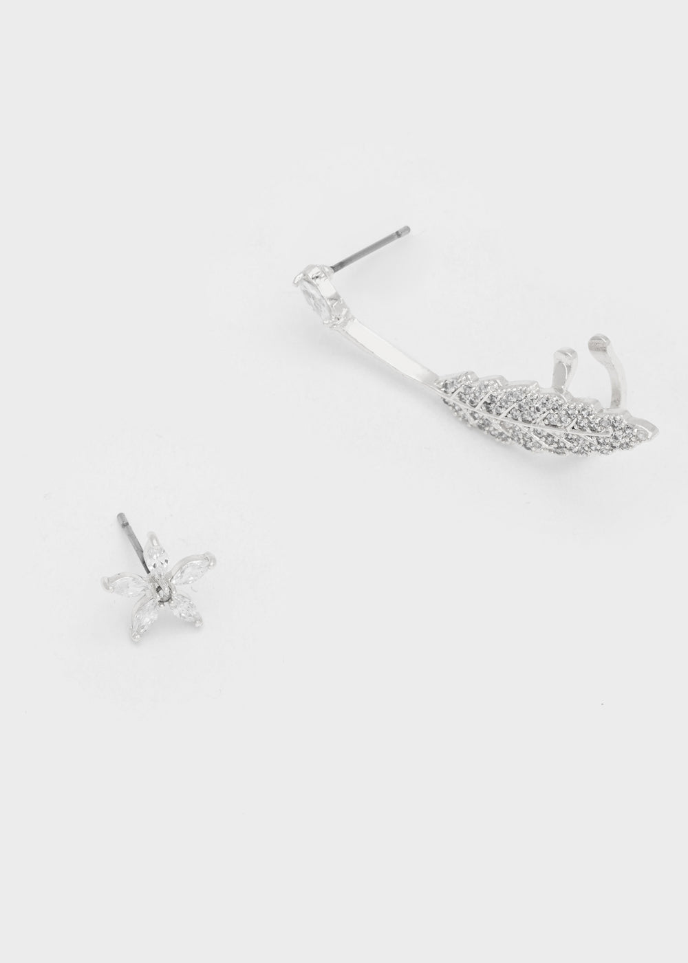 Nalí GOLD EARCUFF EARRINGS ARROW W/ STONES + COLORS In Linea