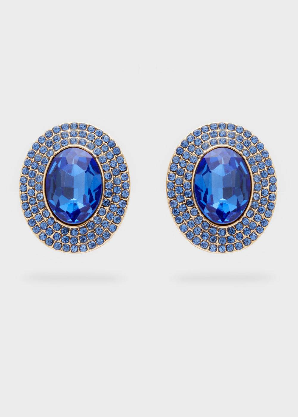 Nalí ADELE OVAL EARRINGS W/ STONES + COLORS Spedizione Gratuita
