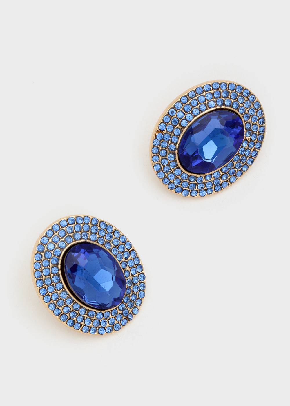 Nalí ADELE OVAL EARRINGS W/ STONES + COLORS Spedizione Gratuita