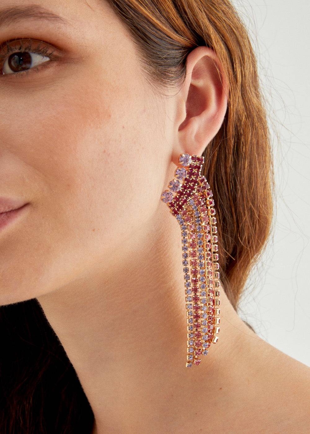Nalí FESTA EARRINGS W/ STONES + COLORS Qualità Garantita