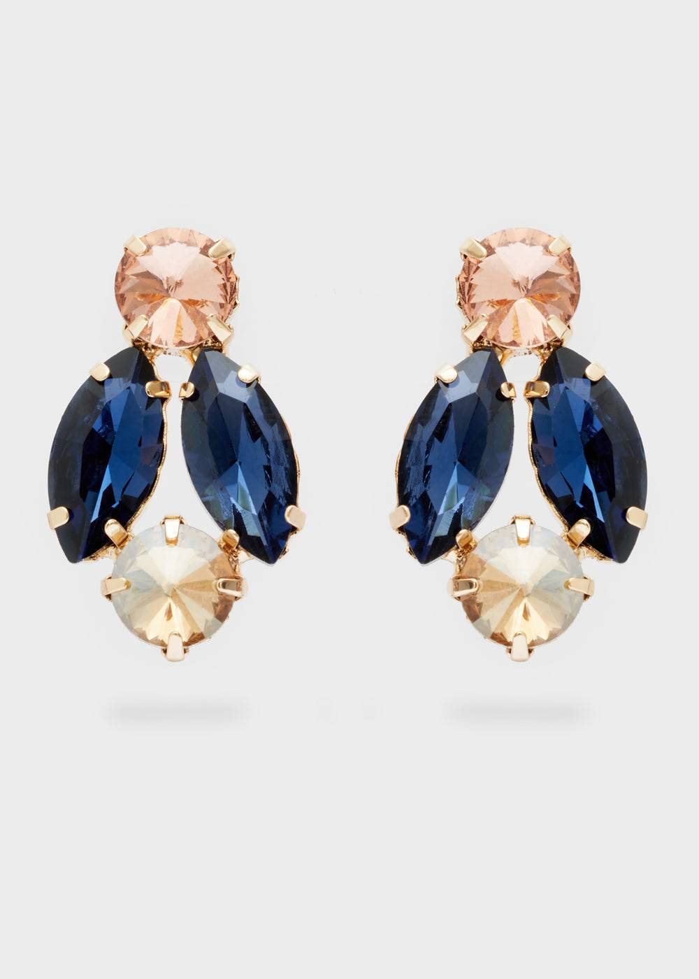 Nalí CYNTHIA LOBE EARRINGS W/ STONES + COLORS Acquista Ora