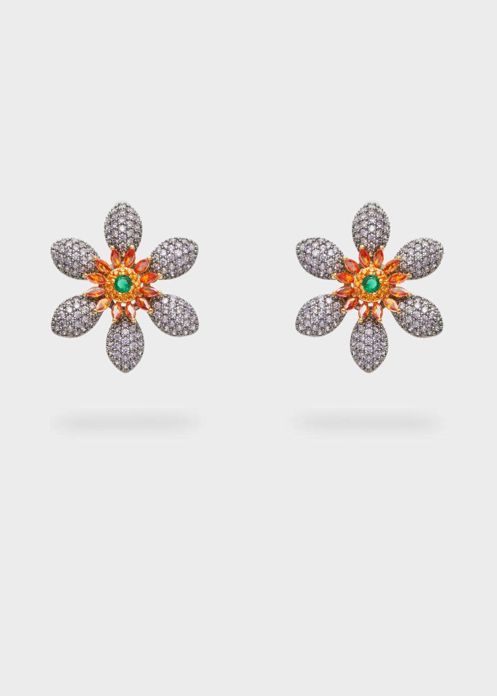 Nalí LEVYA LOBE EARRINGS W/ ZIRCONS + COLORS Consegna Veloce