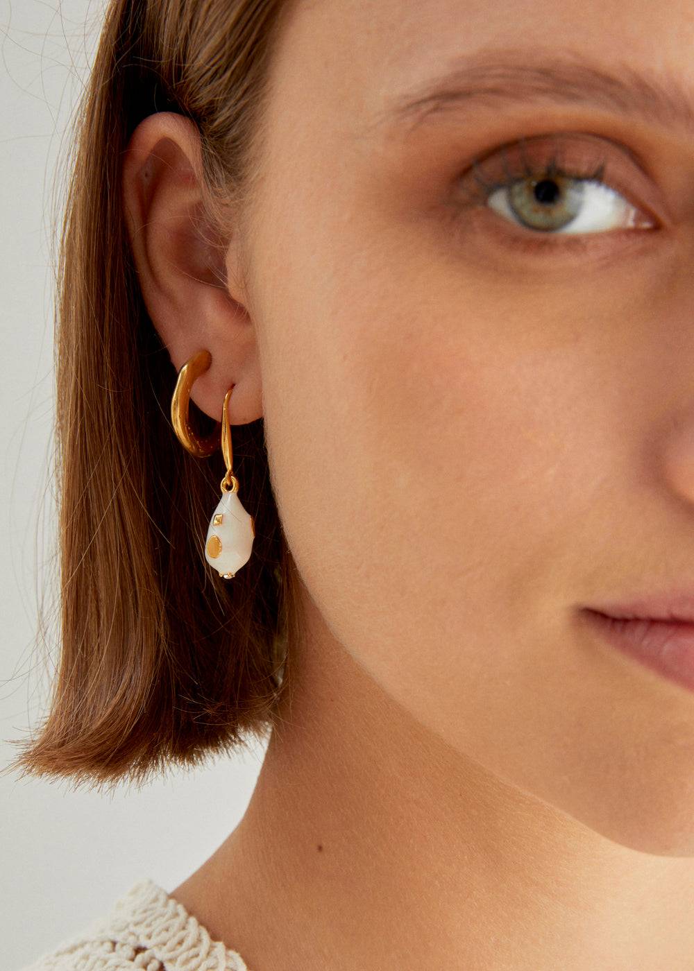 Nalí NIDIA EARRINGS W/ ENAMEL PENDANT+ COLORS Prezzo Ridotto