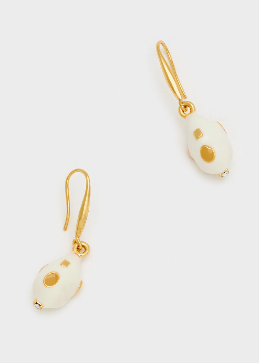 Nalí NIDIA EARRINGS W/ ENAMEL PENDANT+ COLORS Prezzo Ridotto