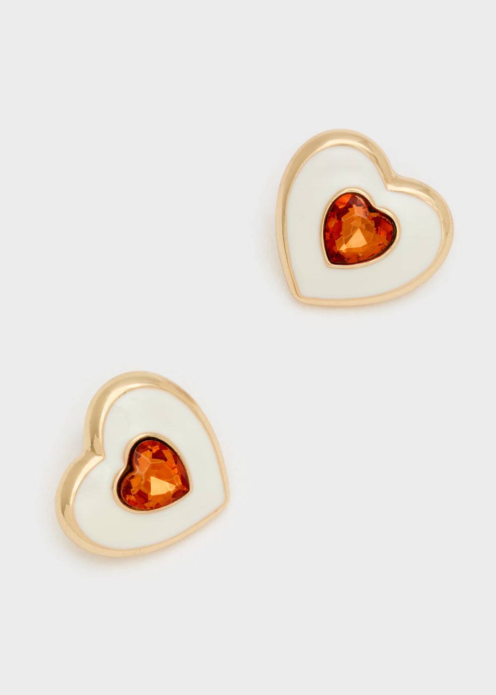 Nalí LOVELY HEART EARRINGS W/ STONE + COLORS Sottocosto