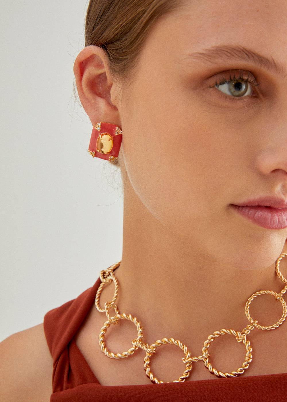Nalí VINTAGE LOBE EARRINGS + COLORS Convenienza