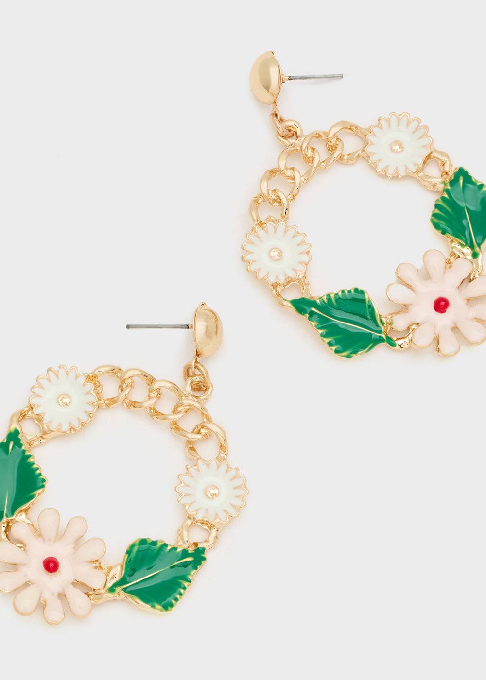 Nalí SPRING LONG EARRINGS FLOWERS + COLORS Presa
