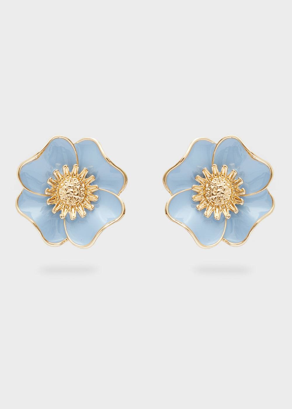 Nalí FLOWER LOBE ENAMEL EARRINGS + COLORS Sconto