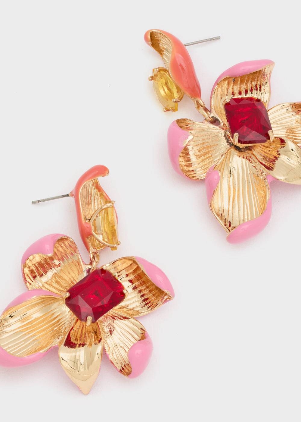 Nalí ENAMEL FLOWER EARRINGS + COLORS Offerta