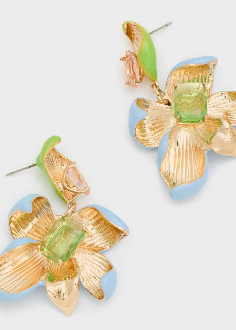Nalí ENAMEL FLOWER EARRINGS + COLORS Offerta