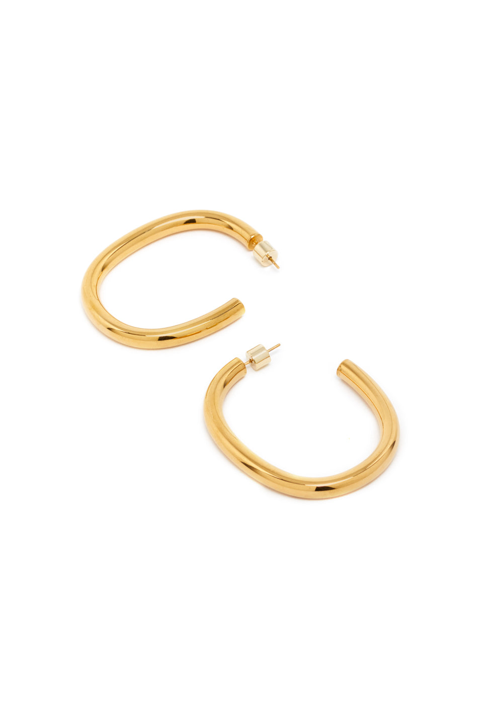 Nalí EARRINGS NINA HALF-HOOP GOLD COLOR Vendita Calda