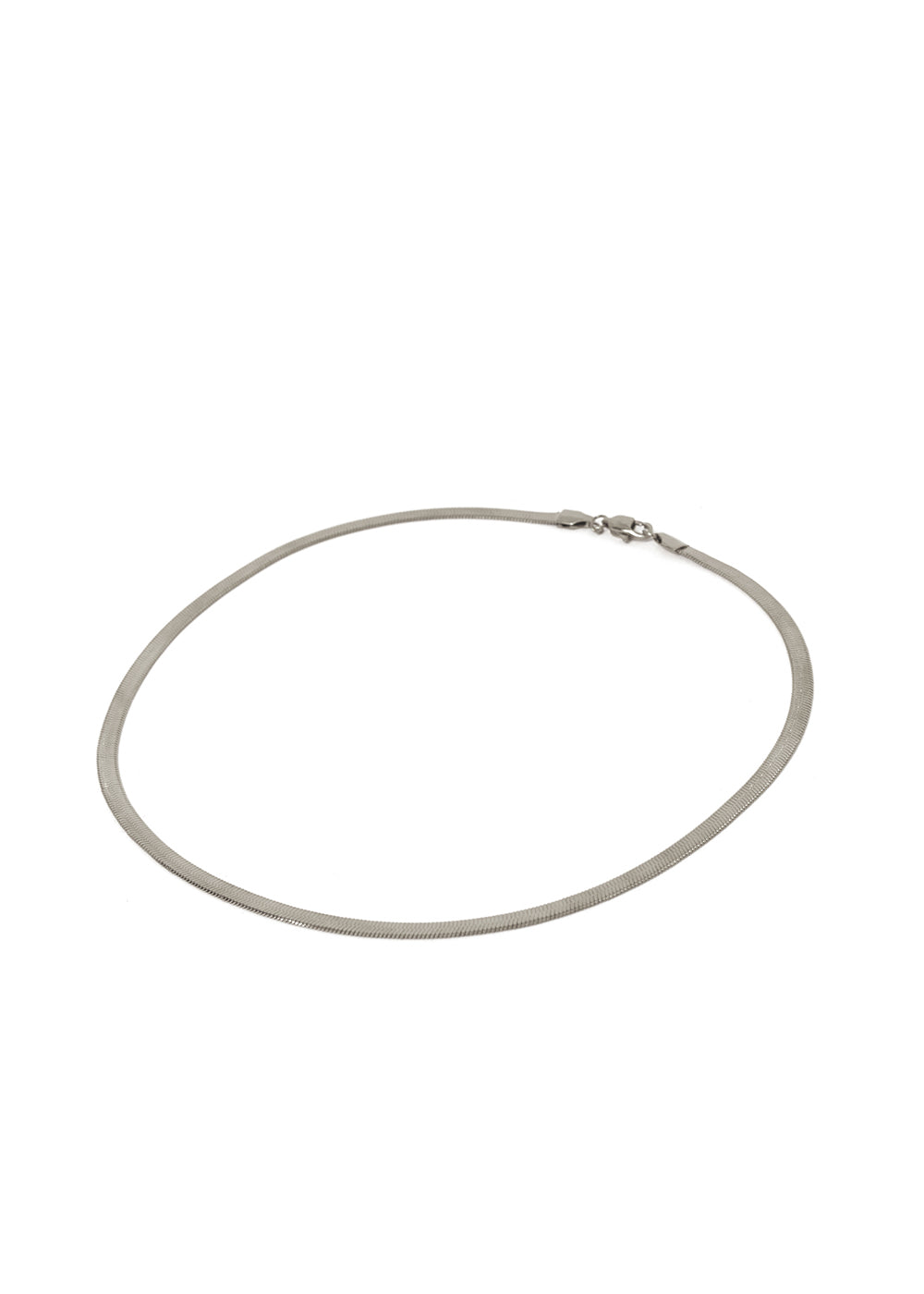Nalí LINA LONG FLAT NECKLACE IN SILVER STAINLESS STEEL 2025