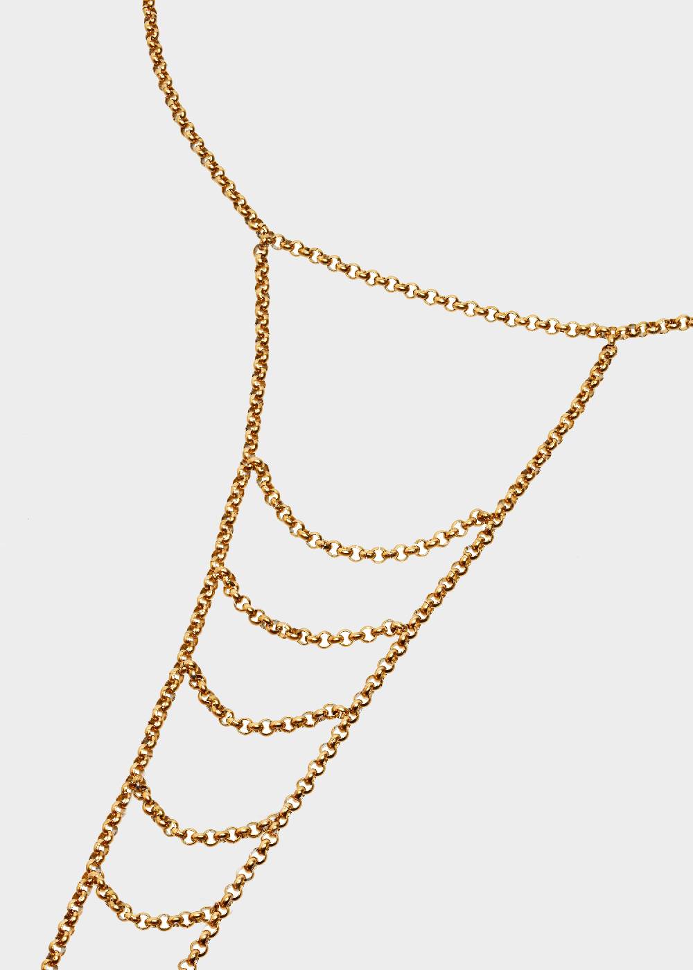 Nalí STAIN. STEEL LONG CHIAN NECKLACE IN GOLD Italia