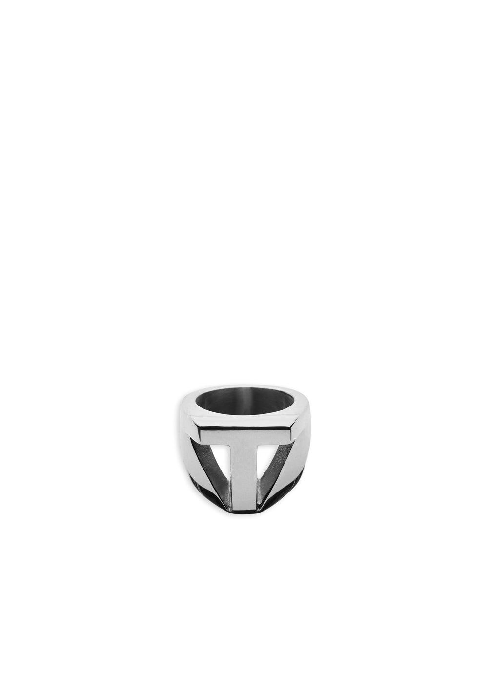 Nalí CHUNKY SILVER RING LETTER + LETTERS