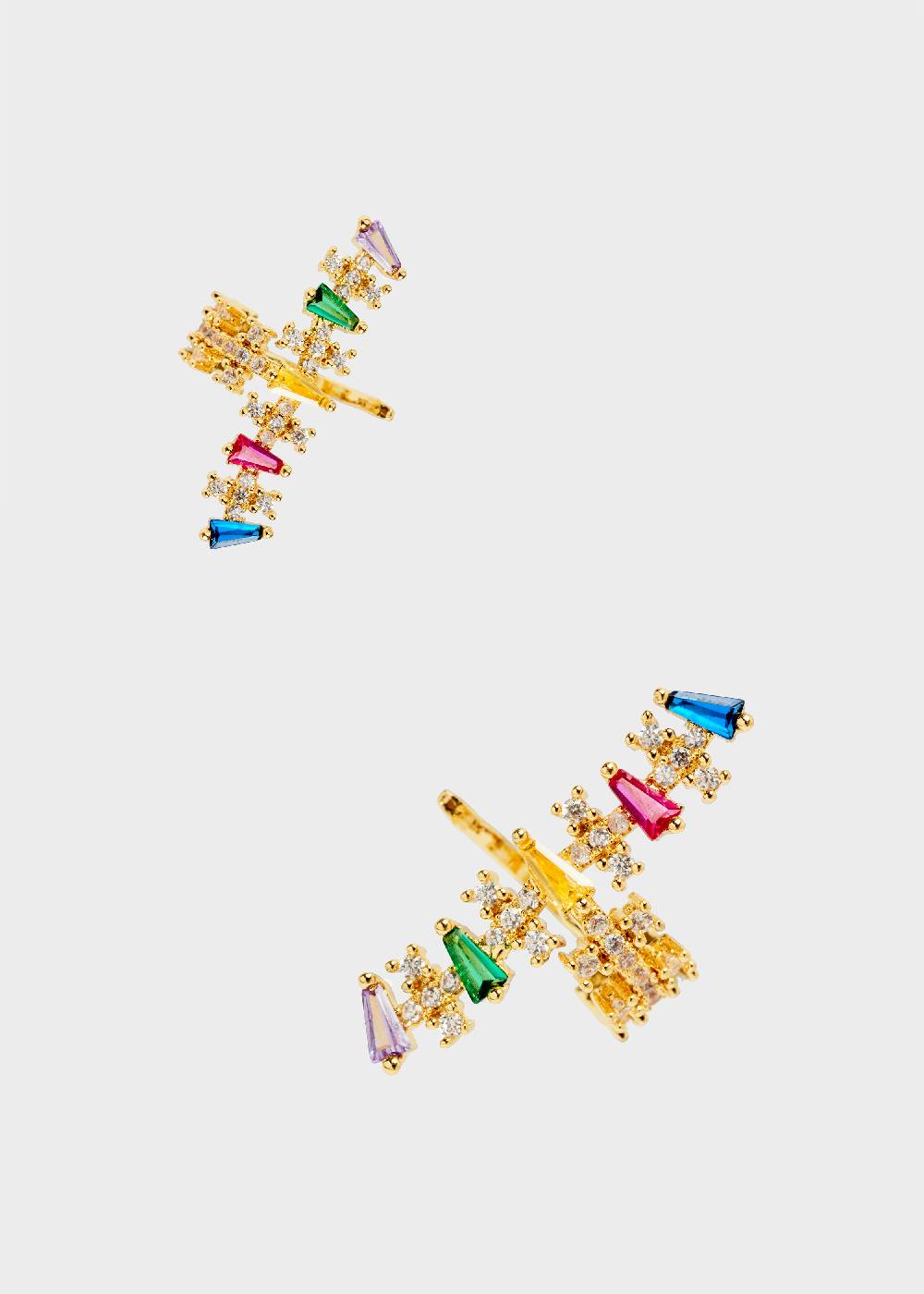 Nalí 14K GOLD PLATED EARCUFF SET WITH ZIRCONS Hotsell