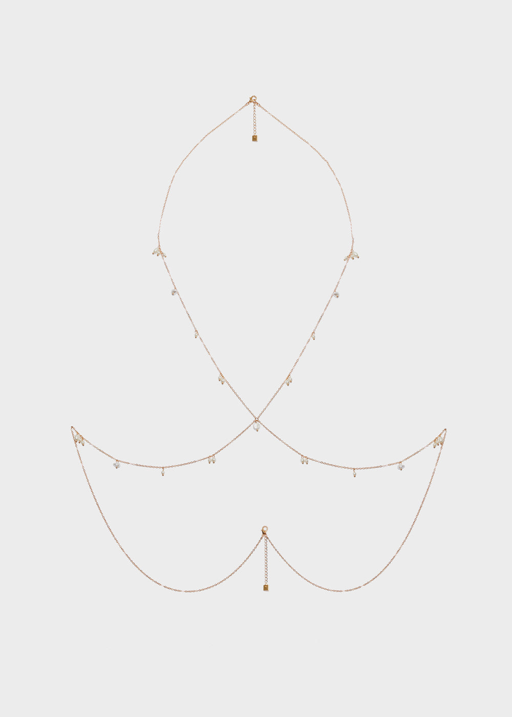 Nalí BODY CHAIN WITH PEARLS Vendita Economica