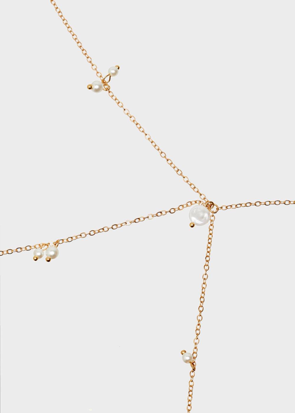 Nalí BODY CHAIN WITH PEARLS Vendita Economica