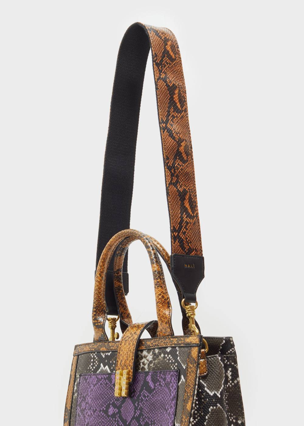 Nalí ADELINA STRAP W/ YELLOW SNAKE PRINT In Saldo
