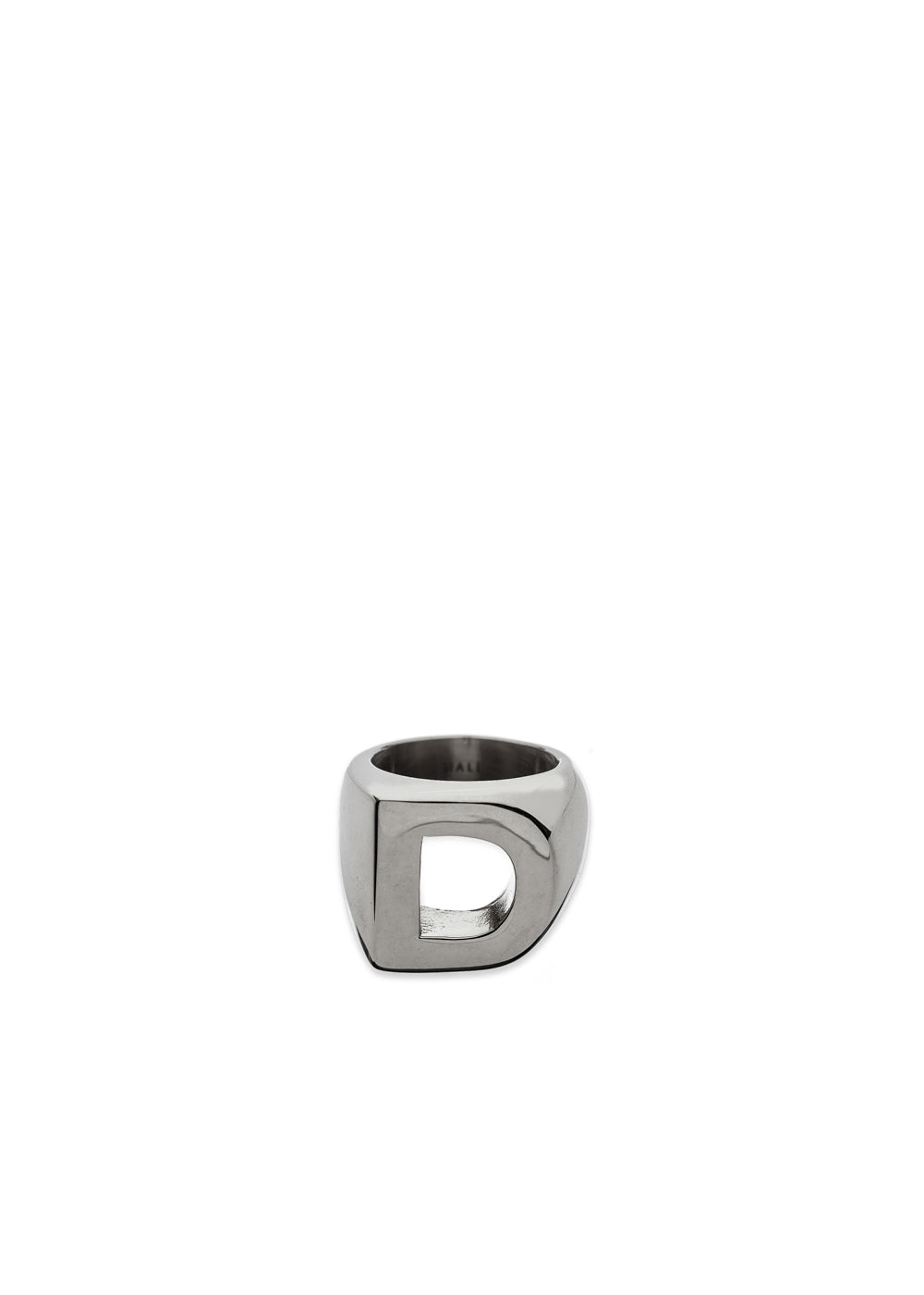 Nalí CHUNKY SILVER RING LETTER SIZE II + LETTERS In Vendita