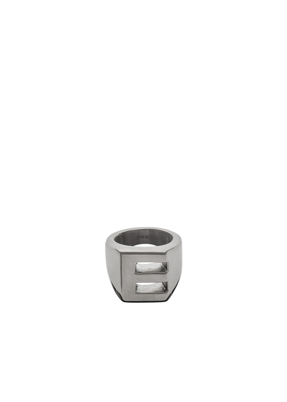 Nalí CHUNKY SILVER RING LETTER SIZE II + LETTERS In Vendita