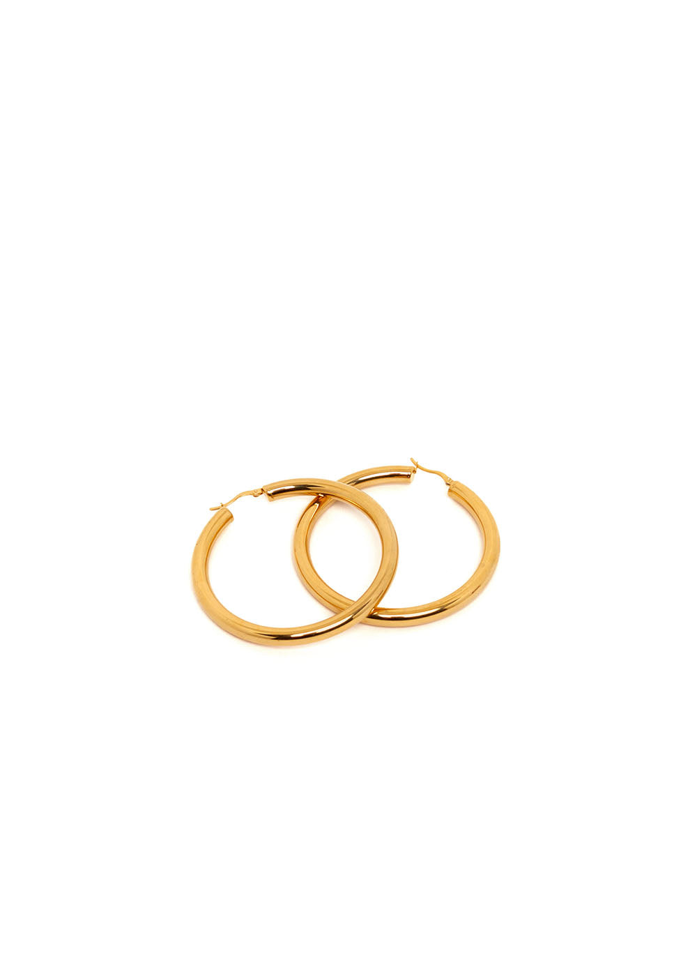 Nalí SOLLY LARGE HOOP EARRINGS IN GOLD STAINLESS STEEL Vendita Economica