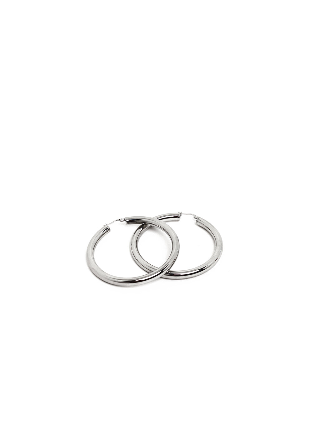 Nalí SOLLY LARGE HOOP EARRINGS IN STAINLESS STEEL Saldi Di Fabbrica