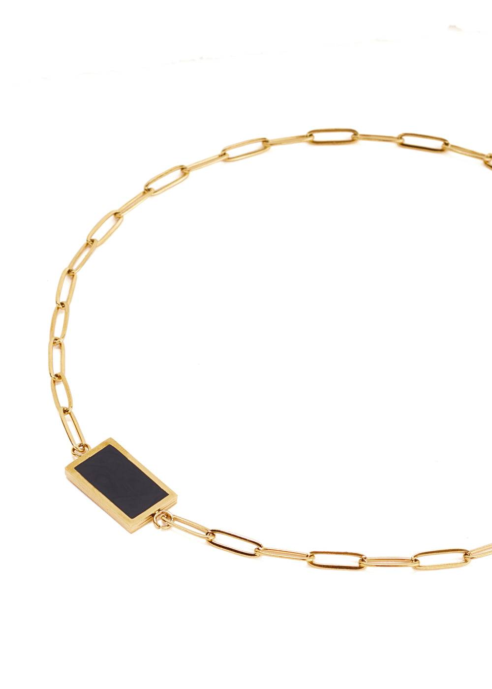 Nalí NECKLACE W/ PENDANT STAIN. STEEL. 18K GOLD PLATED Spedizione gratuita