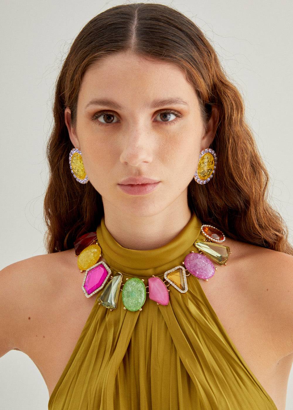 Nalí DENISE NECKLACE W/ MIX STONES + COLORS Comprare a buon mercato